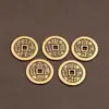 Monedas de Cinco Emperadores de cobre engrosado, monedas de estilo antiguo, monedas de latón Shunzhi, Qianlong, Kangxi, Jiaqing, adornos para umbral de puerta, venta al por mayor