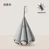 Paraguas con hebilla de anillo invertido, paraguas de doble capa a rayas, engrosado y ampliado, estilo casual de negocios, mango largo, paraguas automático, disponible impresión de logotipo