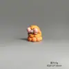 Figura de Resina de Ratón de Té de Leche de Dibujos Animados 3D Pequeño Hámster Decoración de Escritorio y Coche Colgante para Llavero Muñeca de Caja Sorpresa