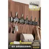 Perchero de Ropa Montado en la Pared Detrás de la Puerta, Adhesivo Fuerte, Resistente, Sin Taladro, Fila de Ganchos para Ropa de Baño