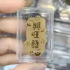 Adesivo de Telefone de Ouro Puro 999 para Riqueza Instantânea, com Adesivo Traseiro, Adesivo de Ouro 2mg, Presente Promocional para Lojas de Ouro em Transmissão ao Vivo