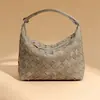 Bolso Nuevo Tejido a Mano de Otoño e Invierno, Compacto y Versátil, Bolso de Mano Vintage de Alta Gama para Mujer, Bolso de Mimbre Vintage para Mujer