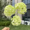 3 cabeças de hortênsias oníricas, flores artificiais, decoração de casamento e casa, atacado