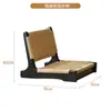 Cadeira de chá japonesa assento de tatami de vime e cadeira de sala cadeira sem pernas para bay window cadeira baixa de varanda cadeira com encosto cadeira preguiçosa