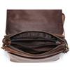 Bolso de Hombro para Hombre de Cuero Genuino Personalizado de Fábrica, Bolso de Hombre Sencillo y Moderno, Bolso Cruzado Retro de Cuero Crazy Horse, Bolso para Hombre