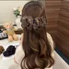 Elegante y versátil pinza para el pelo con lunares y pliegues en forma de nube para mujer, adecuada para la parte trasera de la cabeza, perfecta para el trabajo, para crear un recogido elegante y para sujetar una coleta alta.