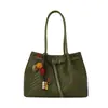Bolso Tote Tejido Retro para Viajes Diarios para Mujer, Gran Capacidad, Cuero Suave Texturizado, Hombro Único/De Mano, Elegante, Bajo el Brazo, Bolso de Moda