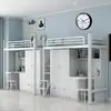 Litera estudiantil con escritorio, cama moderna para dormitorio, cama de estructura de hierro para personal, cama para dormitorio de estudiante universitario, cama para apartamento de dormitorio