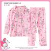 Comércio exterior pijamas infantis meninas primavera e outono cardigã de manga comprida bebê menina desenho animado roupa de casa conjunto fabricantes atacado
