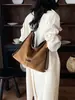 Bolsa tote grande transfronteiriça para mulheres, nova moda estilo coreano 2026, versátil, nicho, para o dia a dia, de ombro