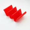 Em estoque para exportação rack de plástico PP para panquecas rack mexicano para rolo de frango de milho rack em forma de W porta-taco