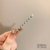 Pasador para Mujer con Acabado de Alta Gama, Pinza para el Cabello con Pedrería, Pasador Recto Accesorio para el Cabello, Flequillo Lateral, Tendencia de Verano Modelo Nuevo 2026
