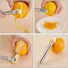 Gadget de Cocina de Acero Inoxidable Pelador Pelador de Limón Naranja Rallador Herramienta de Barra Rallador de Limón