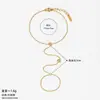 Cadena de Muñeca con Incrustaciones de Diamantes de Acero Inoxidable, Cadena de Muñeca para Dedo de Joyería Fina de Moda para Mujer, Comercio Exterior Transfronterizo Aliexpress