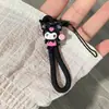 Lanyard Corto para Teléfono con Diseño Creativo Lindo de Dibujos Animados, Llavero de Memoria USB, Correa Antiperdida para Teléfono, Correa de Anillo para Dedo