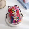 Cuerda para el pelo linda y bonita que no daña el pelo, Diadema para niños, Goma elástica de lana, Goma para el pelo de bebé, Accesorio para el pelo de aro de toalla