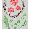 Molde de flores de plástico con hojas para coche, variedad de películas en aerosol, plantilla para rociar café, pastel y película de flores
