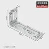 Soporte triangular de acero inoxidable sin perforaciones, soporte de estante de pared, soporte de soporte en forma de L, escuadra de esquina, ángulo recto de 90 grados, estante de almacenamiento