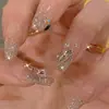 Exploding Diamond Aurora Diamond Glue 2025 Nuevo Gel de Esmalte de Uñas Manicura con Lentejuelas Coloridas, Brillo Fino Plateado Brillante