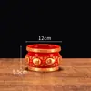 Quemador de Incienso de Cerámica Roja para Uso Doméstico, Dedicado al Dios de la Riqueza, con Varios Tamaños Disponibles, Soporte de Incienso de una Pieza para Entrega Inmediata