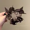 Pañuelo Cuadrado a Cuadros Estilo Coreano para el Cabello, Goma Elástica Estilo Perezoso, Cuerda para Moño de Gama Alta, Goma para el Cabello Dulce