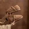 Chinelos Masculinos de Algodão com Solado Grosso 2026 Outono/Inverno Novo Estilo Interno Com Pelúcia Quente Sensação de Pisar em Merda Coberto no Calcanhar Sapatos de Algodão para Casa Homens