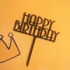 Inserts para Bolo de Aniversário de Celebridade da Internet em Acrílico Decoração Espelhada Refletiva Cartão em Inglês para o Dia das Mães
