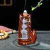 Incensário de Refluxo Artesanato Cerâmico Popular Buda Incenso Sândalo Montanha Alta e Água Corrente Decoração de Incenso para Casa e Escritório