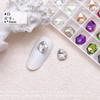 Novos 6x8mmK9 irregulares multifacetados formato cubo de gelo fundo pontiagudo Diamante Japonês tridimensional cor unha diamante de vidro ornamentos