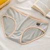 CS010# Ropa interior linda de triángulo de cintura media estilo japonés para mujer, calzones de estudiante para niña de talla grande transpirables estilo coreano