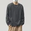 Sudadera de peso pesado con retazos y cuello redondo para hombre, Nueva tendencia casual de primavera y otoño 2026, Camiseta de manga larga para hombre, Top para hombre al por mayor