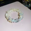 Pulsera de Flor de Circonita Súper Brillante 2026, Pulsera de Lujo Ligero de Gama Alta, Joyería de Mano Versátil Simple de Nicho para Mujeres