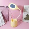 Criativo com suporte para celular suporte para caneta lâmpada de LED recarregável para os olhos luminária de cabeceira multifuncional espelho de maquiagem para estudantes Luminária de Estudo