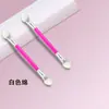 Pincel de Sombra Dupla Face com Cabo Vermelho Rosa Ferramenta de Maquiagem Bastão Esponja Ferramenta de Beleza Pincel de Sombra 9.5