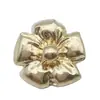 Botões Exóticos em Forma de Flor com Toque de Luxo, Estilo Retrô de Luxo Leve, Botões de Metal de Alta Qualidade, Suéter Novo Estilo Chinês Nacional