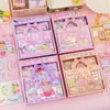 Bolsa Infantil Fantasia Bolsa de Maquiagem Kapibara Graffiti DIY Pintura Adesivos Materiais Decorativos Presentes de Jardim de Infância