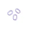 Hebilla de cadena acrílica 14x 19 mm color caramelo colorido hebilla accesorios para llavero DIY cadena de equipaje