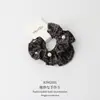 Tiara de Cabelo com Estampa de Leopardo e Inserção de Cartão Estilo Coreano para Mulheres 2026 Novo Toque de Luxo Prendedor de Coque Elástico de Renda Acessórios de Cabelo