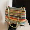 Bolsa Pequena Tendência da Moda deste Ano com Color-Blocking para Axila Feminina 2026 Novo Estilo Mais Vendido Transfronteiriça Grande Capacidade Bolsa de Ombro