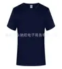 Venta Directa del Fabricante Transfronteriza Camisa de Color Sólido de Manga Corta con Cuello Redondo Lavada Estilo Americano Camiseta Casual Holgada Estilo Callejero Japonés para Hombre