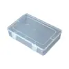 Cajas transparentes de plástico PP con tapa abatible en stock al por mayor para piezas de ferretería, herramientas, documentos, equipo de pesca y almacenamiento de joyas