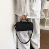 Bolsa de Tela de Nylon para Mujer, Nuevo Diseño de Nicho Verano 2026 Bolso Cruzado, Bolso Cilíndrico Casual de Alta Gama Elegante Estilo Coreano