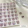 Accesorios populares para uñas Diamante K9 puntiagudo polvo flor de cerezo rosa súper brillante corazón torcido huevo de paloma rectangular diamante para pegar en uñas al por mayor