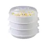 Contenedor especial para horno microondas para cocer arroz al vapor, vaporera multicapa, calentamiento rápido de bollos al vapor, dumplings, vaporera de plástico grande