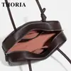 Bolso Boston Nuevo para Viajero, Bolso de Hombro Estilo Coreano de Cuero PU con Diseño de Nicho, Bolso de Hombro de Moda Vintage de Gran Capacidad para Mujer