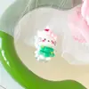 Accesorios Personalizados de Navidad Sanrio Lindos Dibujos Animados Bastón de Regalo Navideño Pendientes de Bola de Pelo Pendientes Dulces de Clip para Orejas