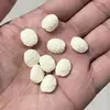 Contas Espaçadoras Pequenas em Forma de Coração com Frutas de Marfim Esculpido, Contas Esculpidas com Pó de Concha DIY Pulseira Colar Acessórios de Joia Atacado