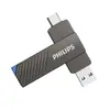 Memoria USB Philips de Alta Velocidad con Doble Cabezal y Gran Capacidad 62Ut Tipo Plug-And-Play Interfaz USB Tipo-C para Teléfonos Móviles y Computadoras