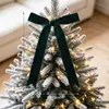 Colgante de lazo para árbol de Navidad transfronterizo Decoraciones navideñas Adornos colgantes para fiestas Lazo de cinta de terciopelo Decoración colgante