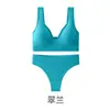 Conjunto de Sujetador Deportivo y Ropa Interior Sin Aros Push-Up Transpirable Cómodo Chaleco y Calzones Más Vendidos